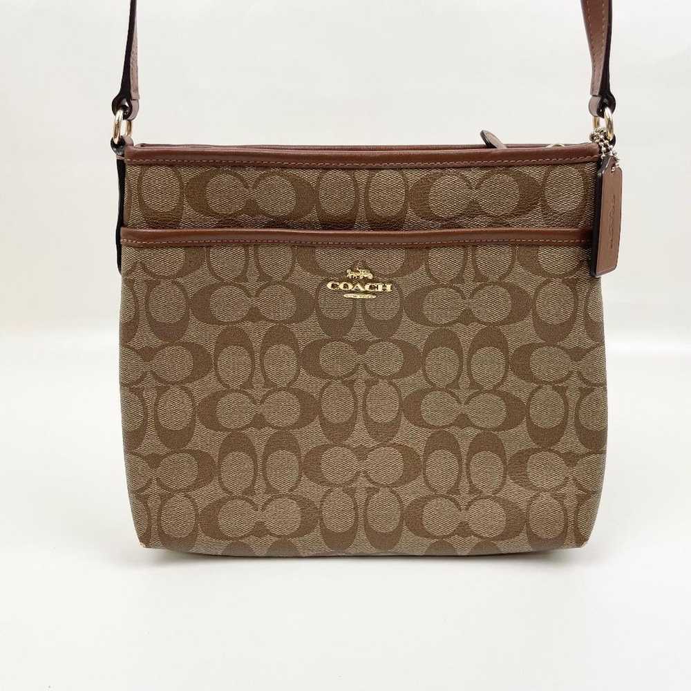 Coach Signature Shoulder Bag Signature File Bag K… - image 1