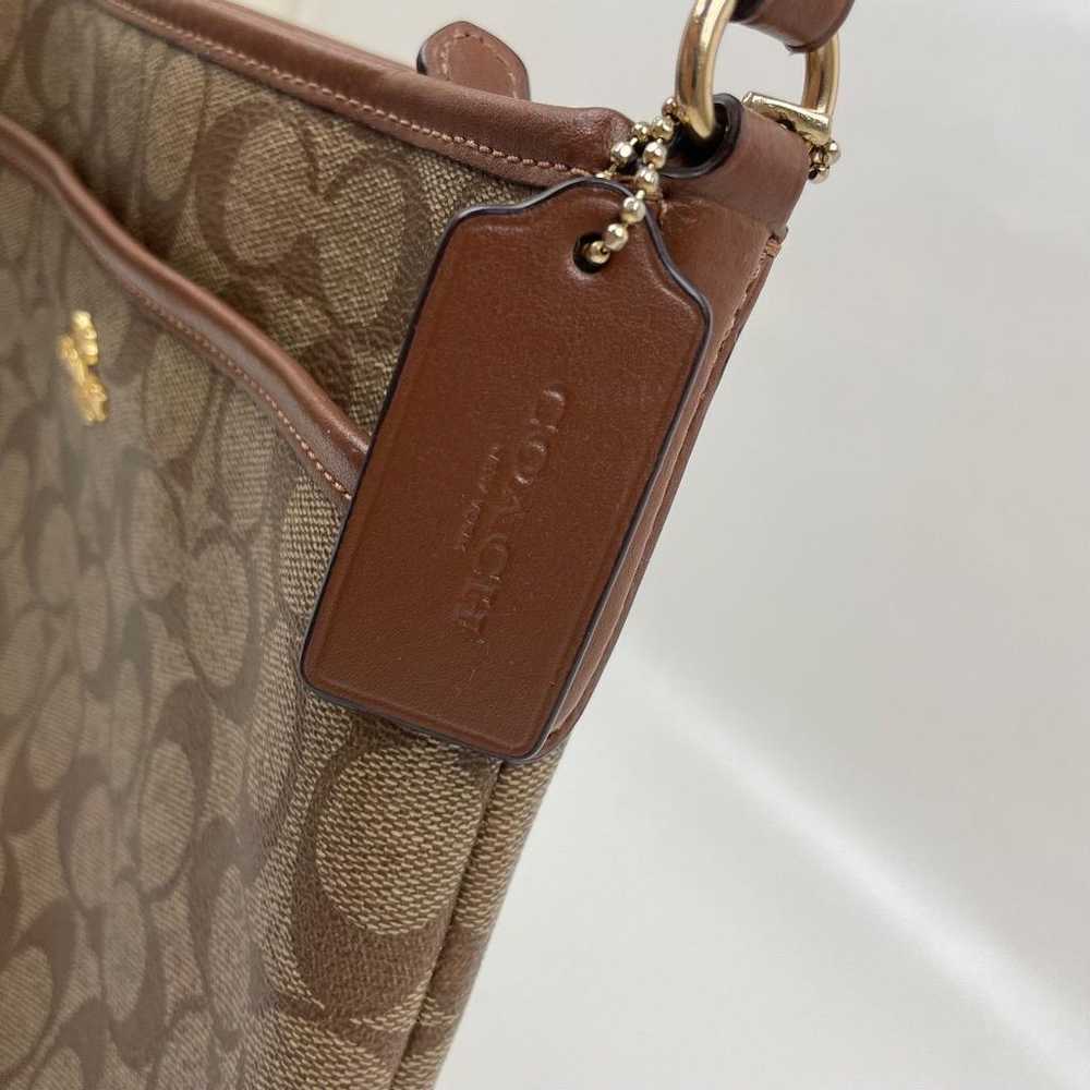 Coach Signature Shoulder Bag Signature File Bag K… - image 3