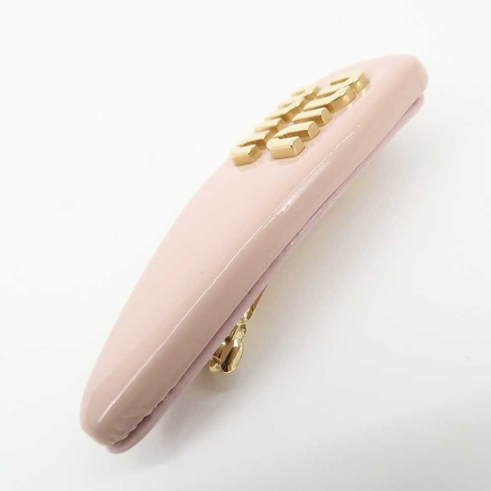 MIU MIU Patent Leather Hair Clip Pink Beige - image 4