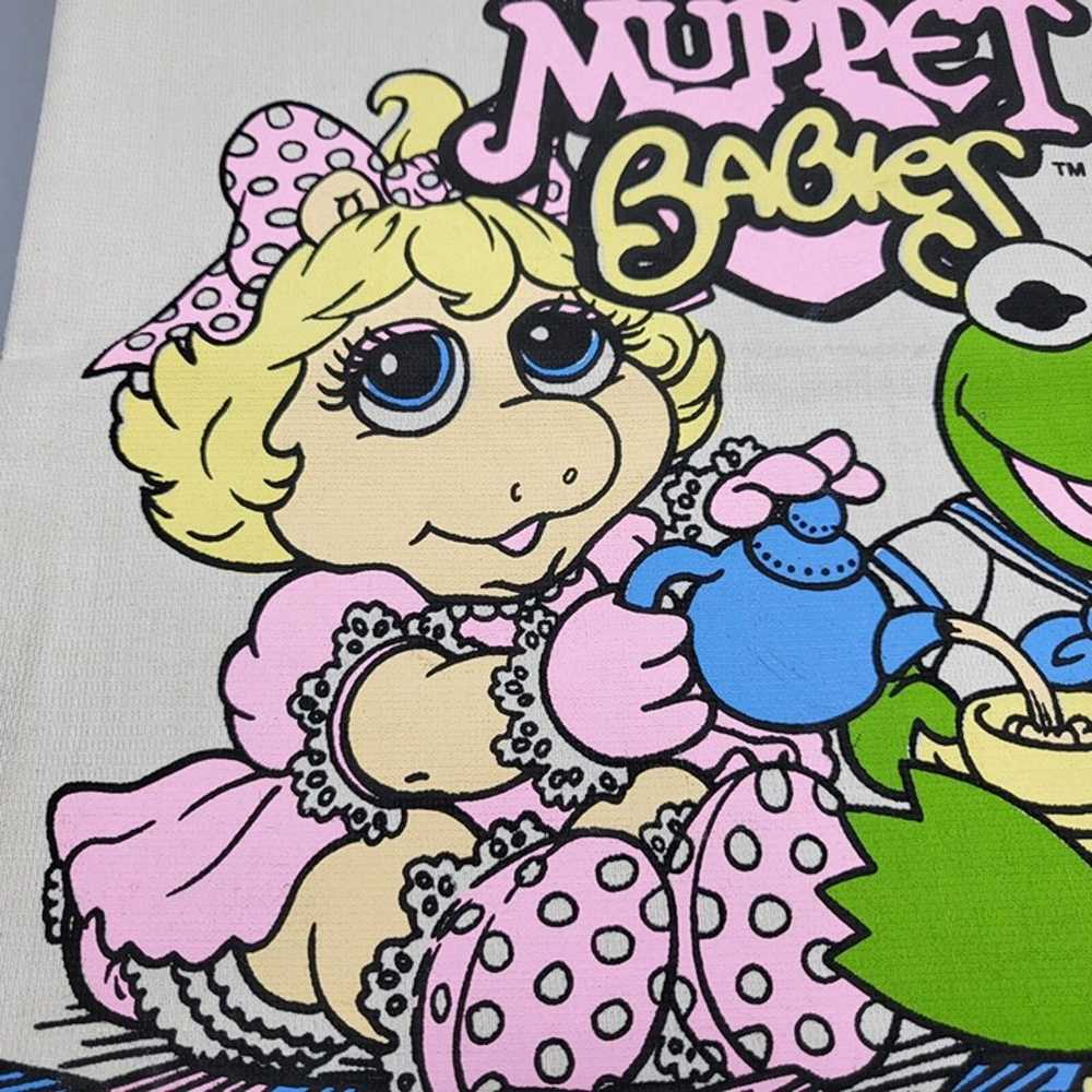 Muppet Babies Kermit Miss Piggy Tote Bag 10x10 Vi… - image 3