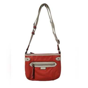 Coach Vermillion Orange Leather Daisy Spectator H… - image 1