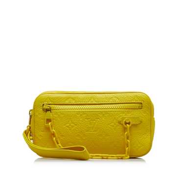 Yellow Louis Vuitton Monogram Taurillon Pochette … - image 1