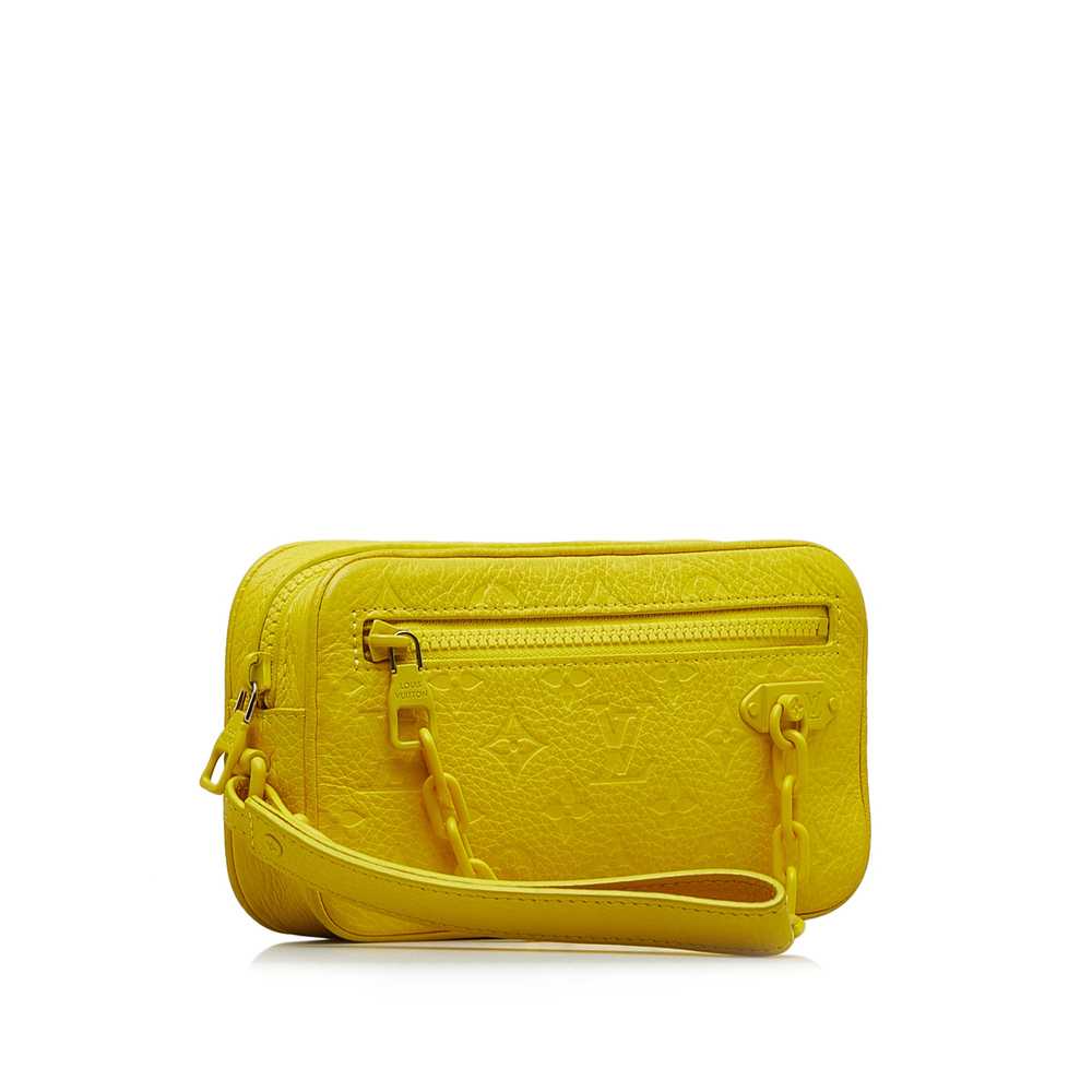 Yellow Louis Vuitton Monogram Taurillon Pochette … - image 2