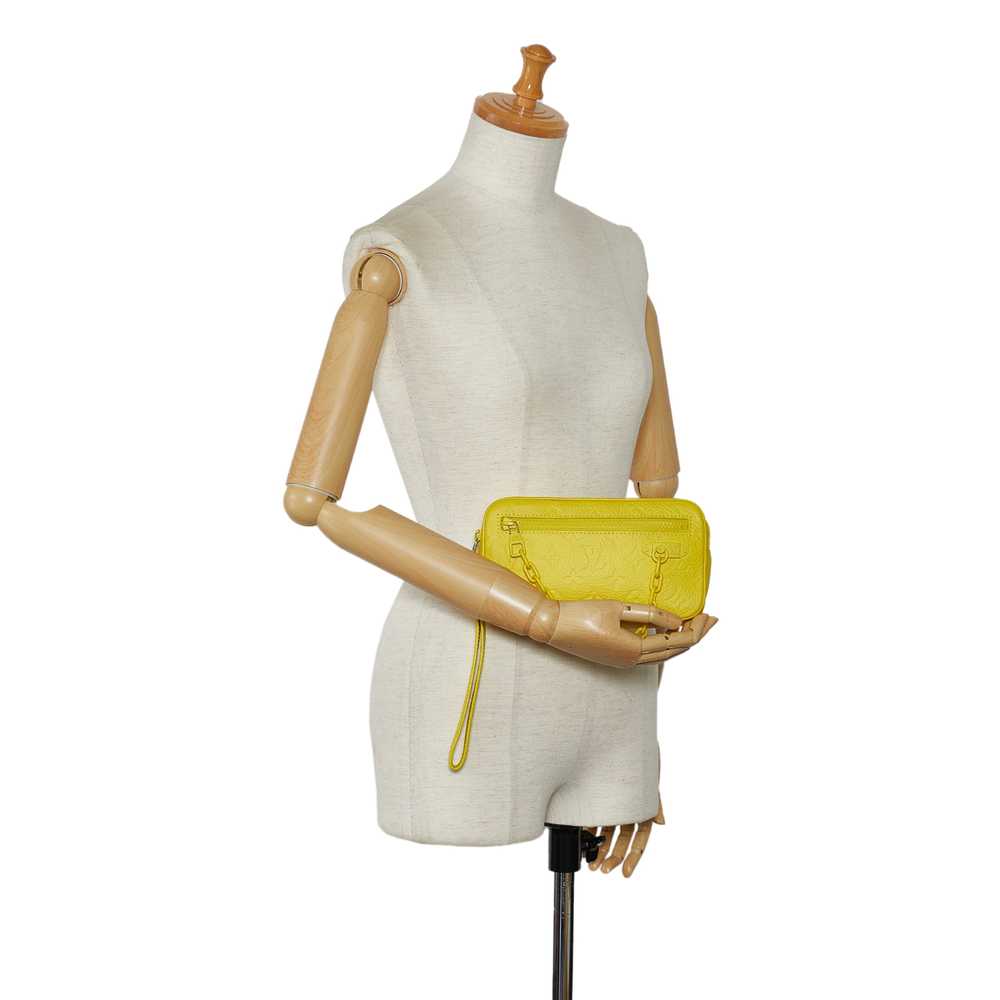 Yellow Louis Vuitton Monogram Taurillon Pochette … - image 9