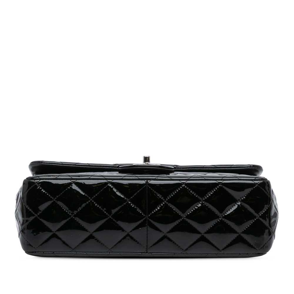 Black Chanel Jumbo Classic Patent Double Flap Sho… - image 3