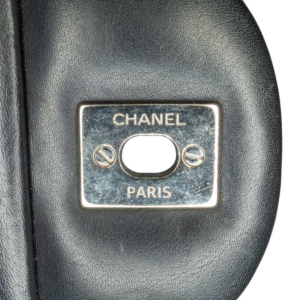 Black Chanel Jumbo Classic Patent Double Flap Sho… - image 7