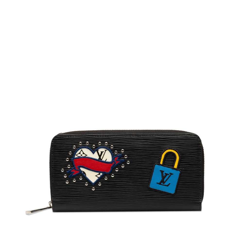 Black Louis Vuitton Epi Patches Zippy Wallet - image 1