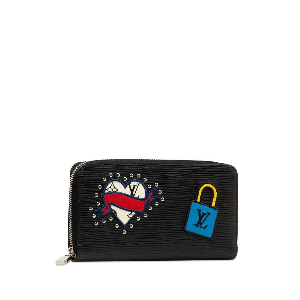 Black Louis Vuitton Epi Patches Zippy Wallet - image 2