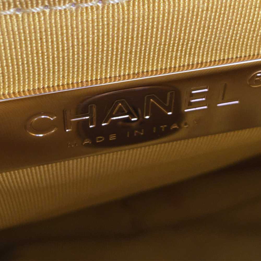 Yellow Chanel Medium 19 Canvas Flap Satchel - image 7