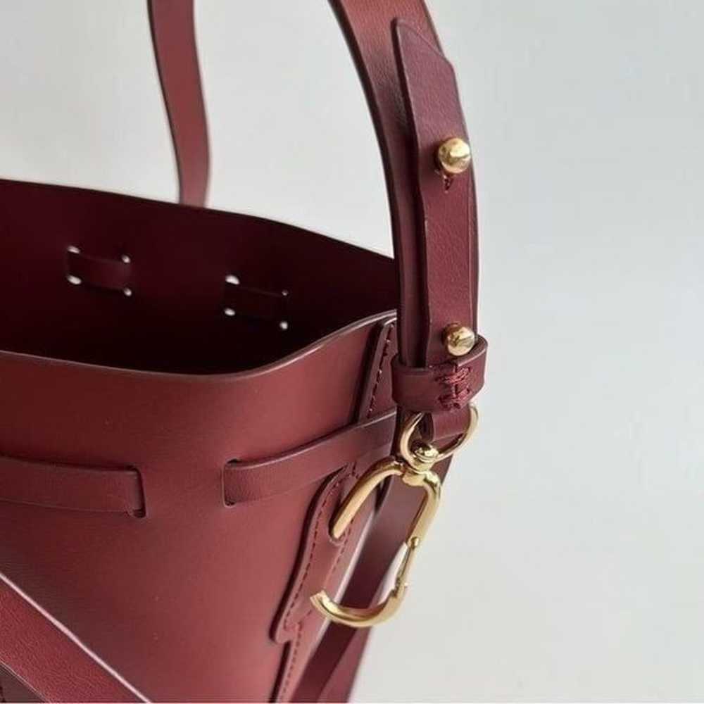 ZAC Zac Posen Belay Drawstring Leather Bucket Bag… - image 7