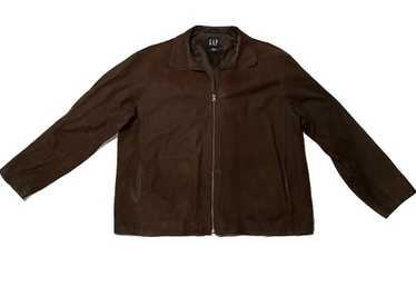 ＧＡＰブラウン レザーライダージャケットmen'sＭサイズ Gap leather jacket men - Gem
