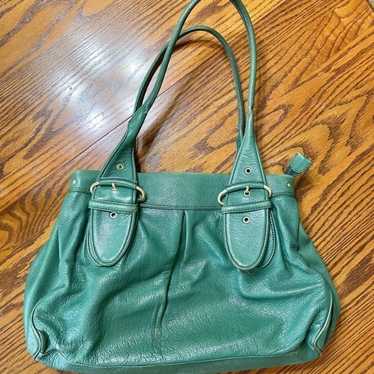 Cole Haan Green Leather Shoulder Bag - image 1