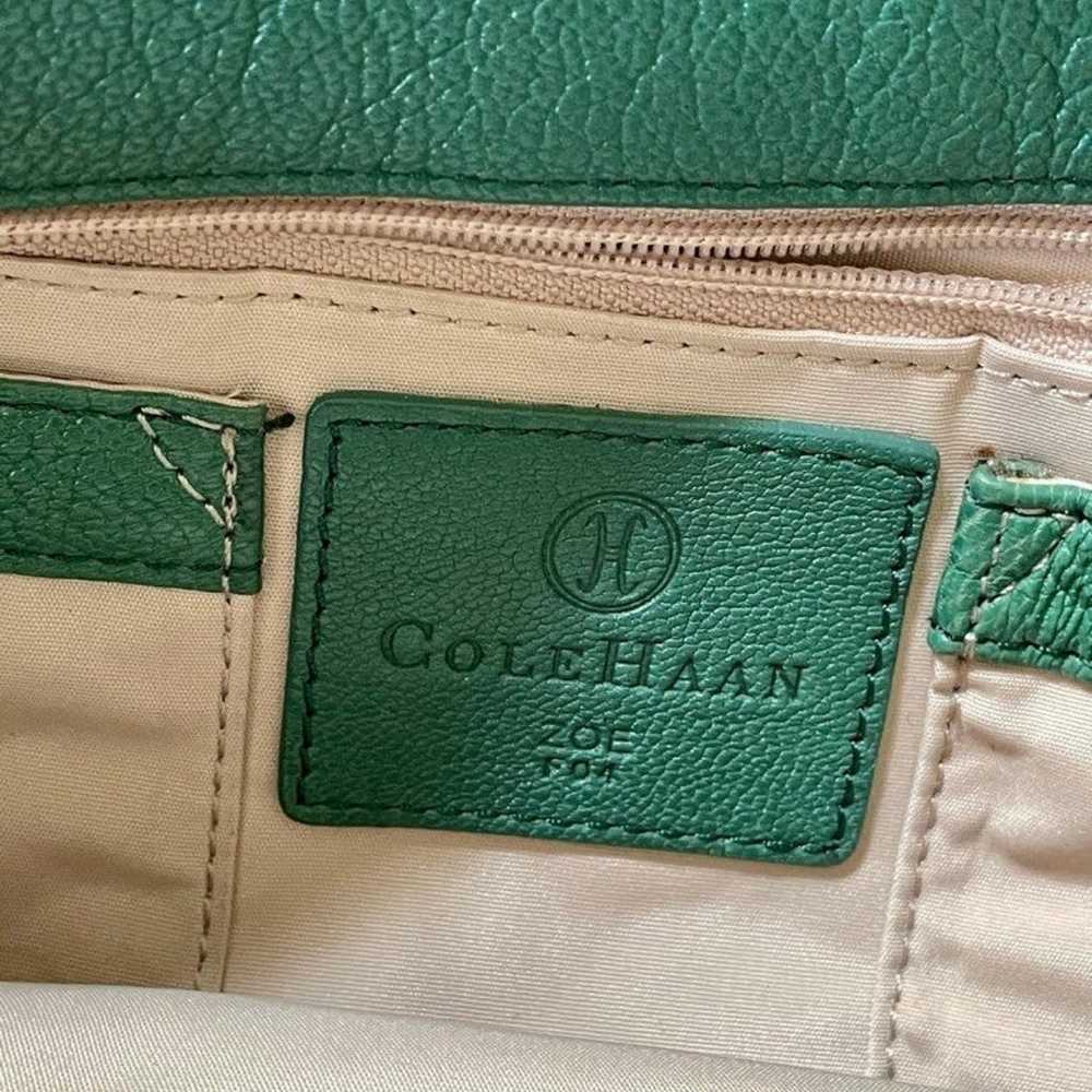 Cole Haan Green Leather Shoulder Bag - image 2