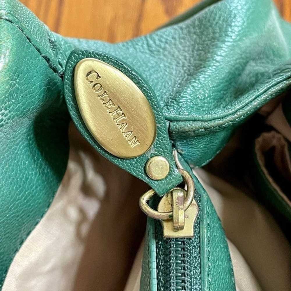 Cole Haan Green Leather Shoulder Bag - image 4