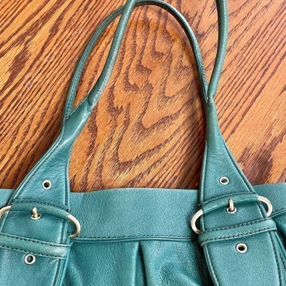 Cole Haan Green Leather Shoulder Bag - image 6