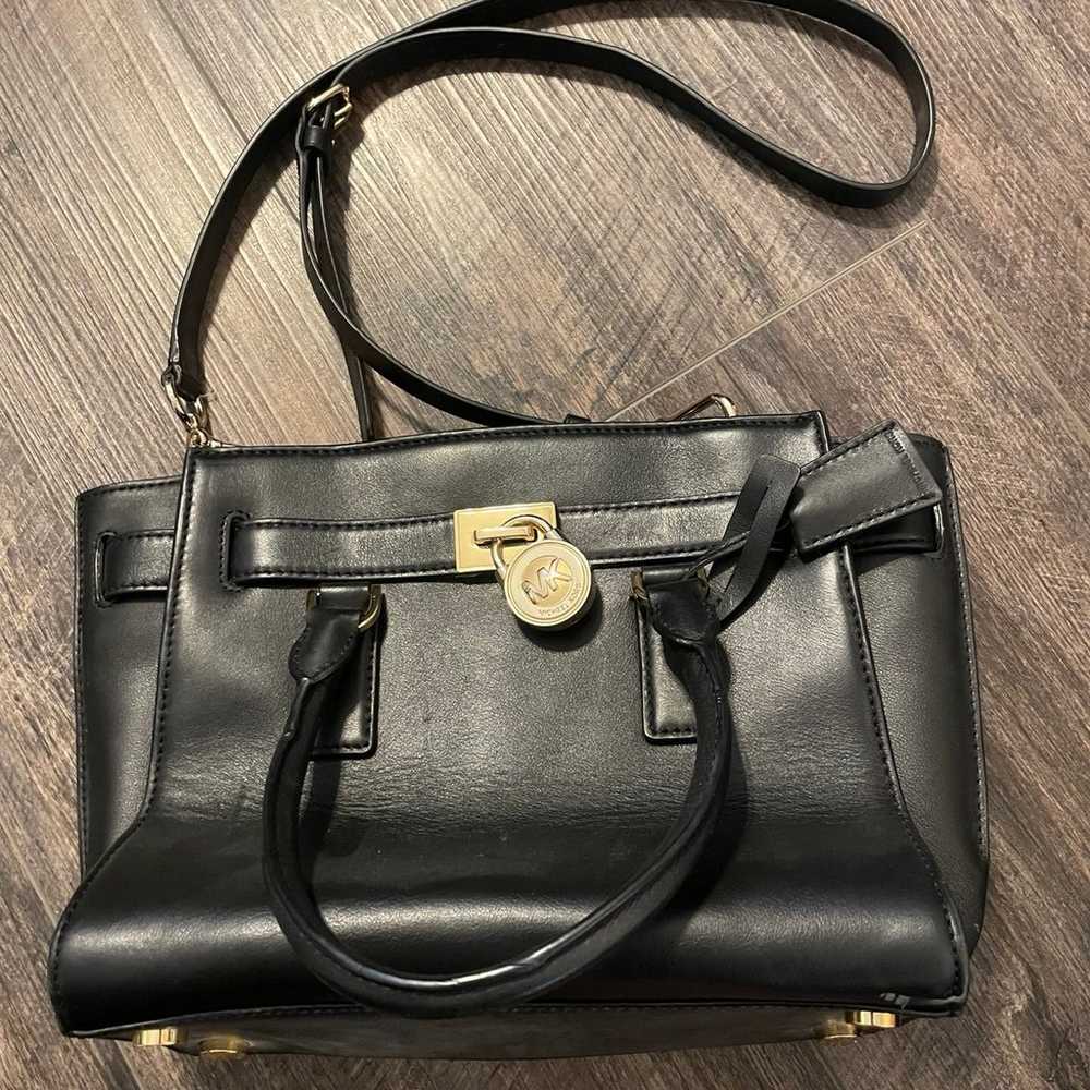 Michael Kors Black and Gold Purse - image 1