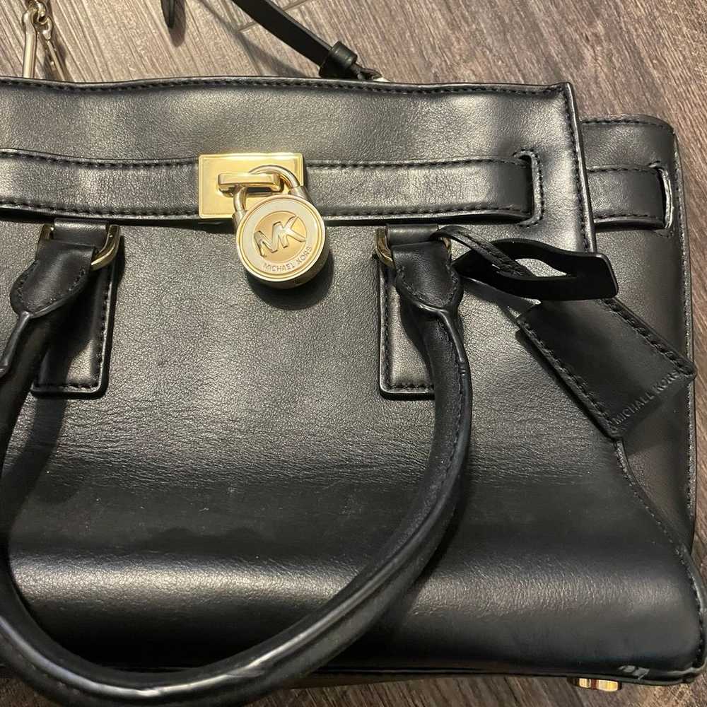 Michael Kors Black and Gold Purse - image 2