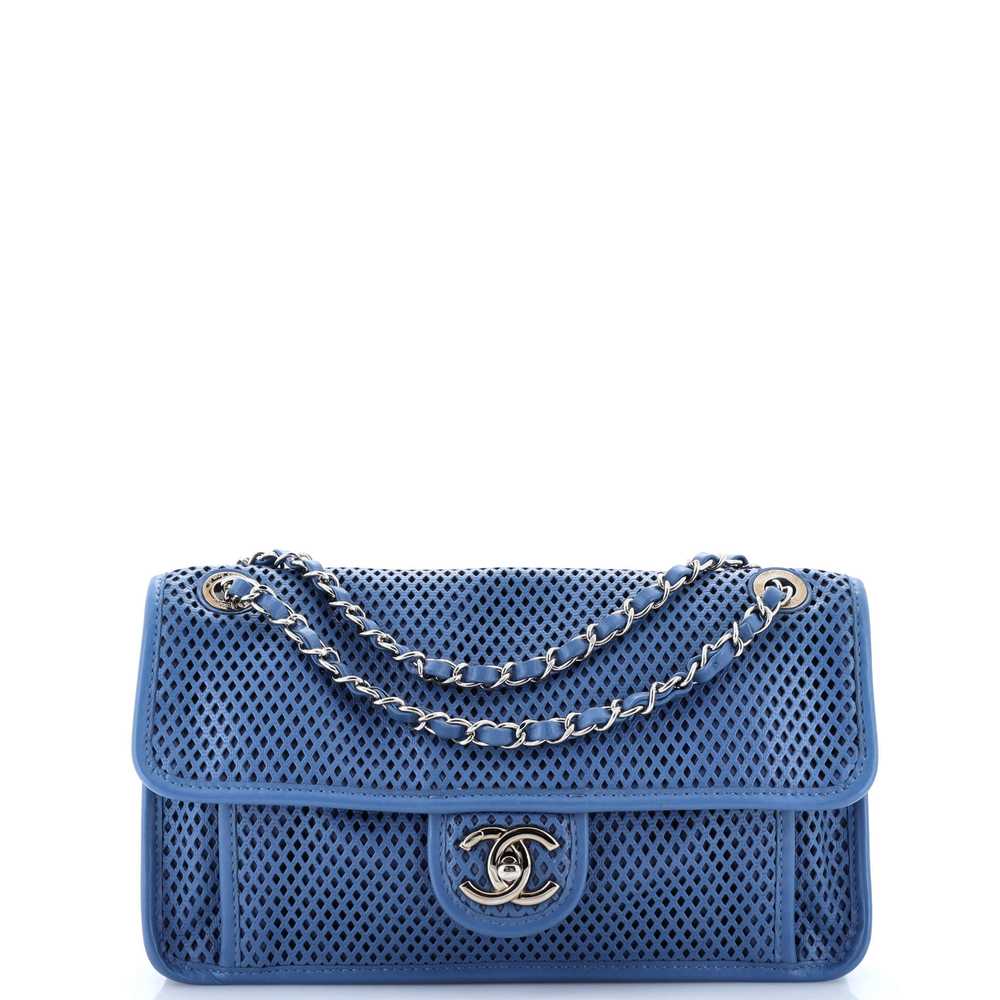 CHANEL Up In The Air Flap Bag Perforated Leather … - image 1