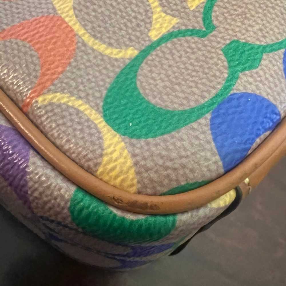 Coach Willow Camera Bag In Rainbow Signature Canv… - image 10