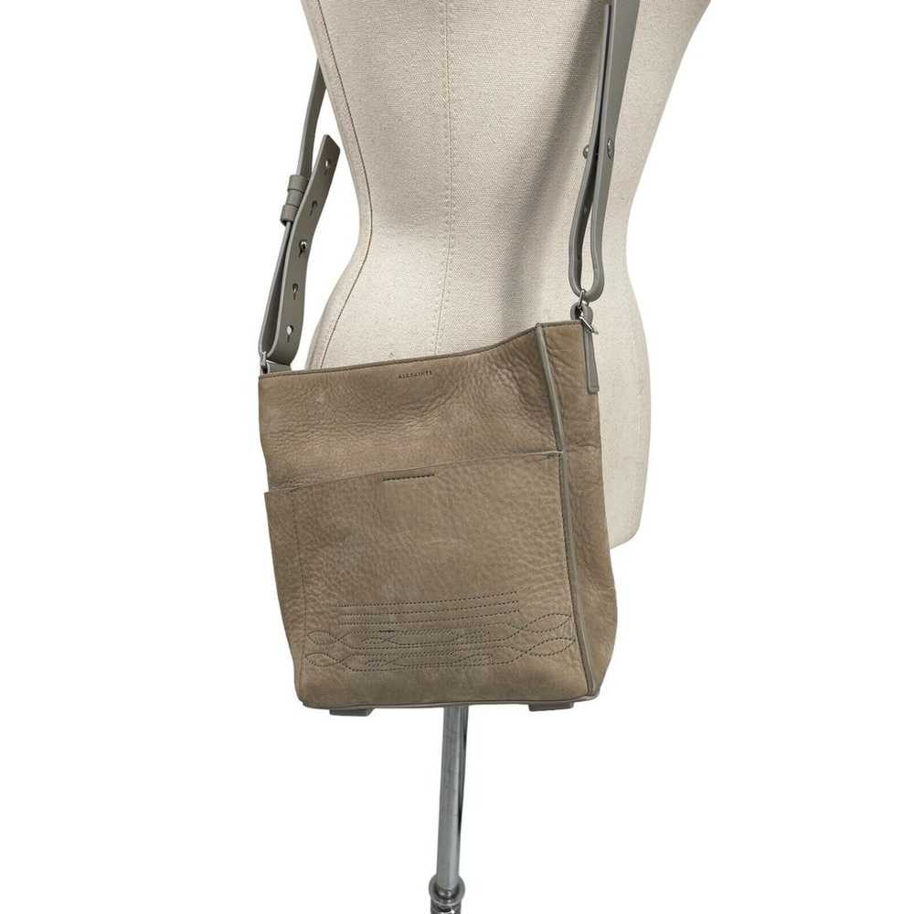 Allsaints Cooper Mini Tote Purse Crossbody Nubuck… - image 2