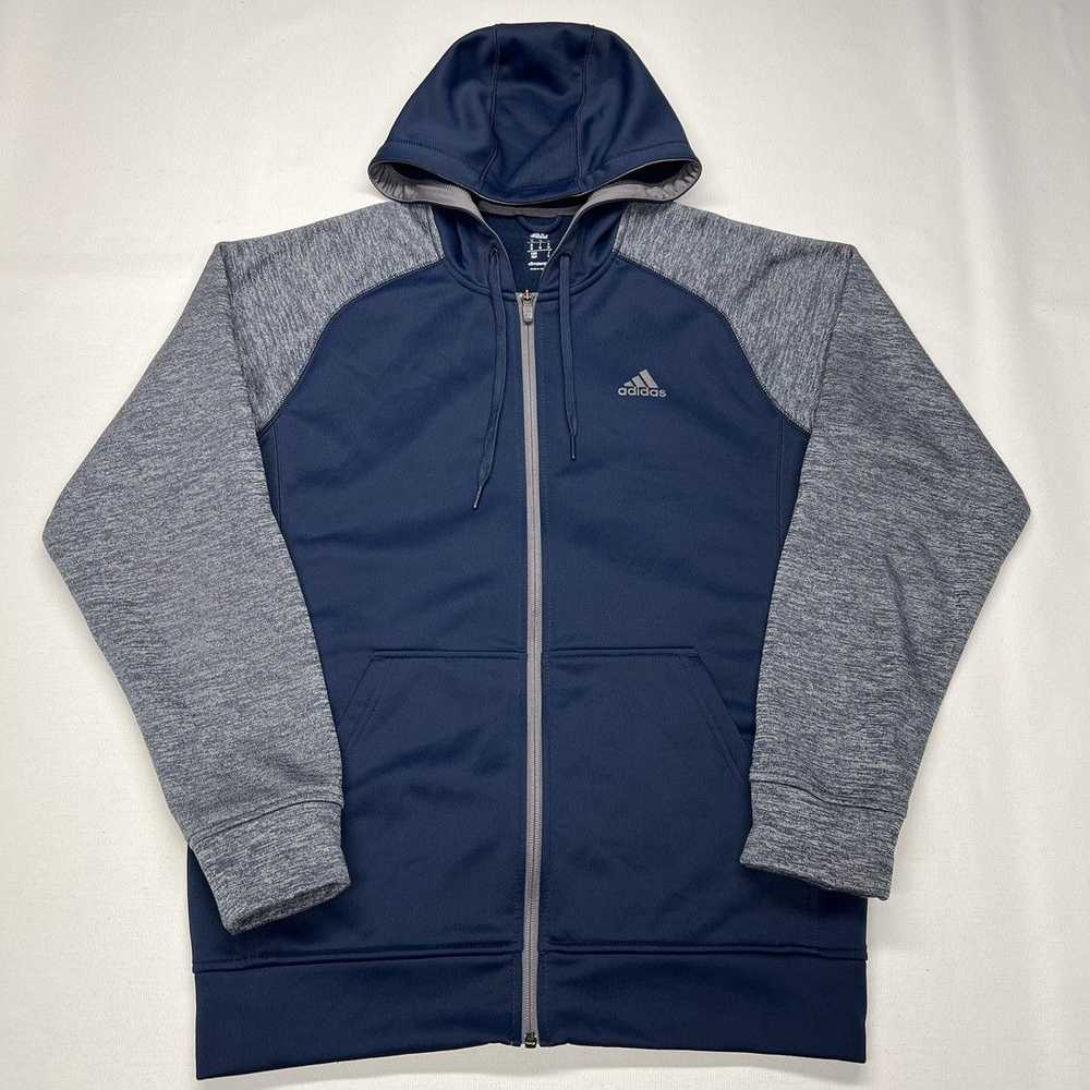 Adidas Adidas Hoodie Blue Climawarm Sweatshirt Fu… - image 1