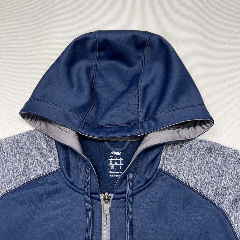 Adidas Adidas Hoodie Blue Climawarm Sweatshirt Fu… - image 3