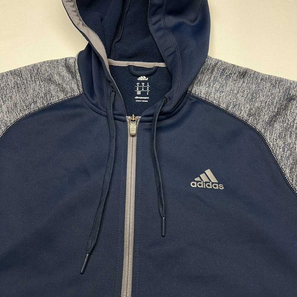 Adidas Adidas Hoodie Blue Climawarm Sweatshirt Fu… - image 6