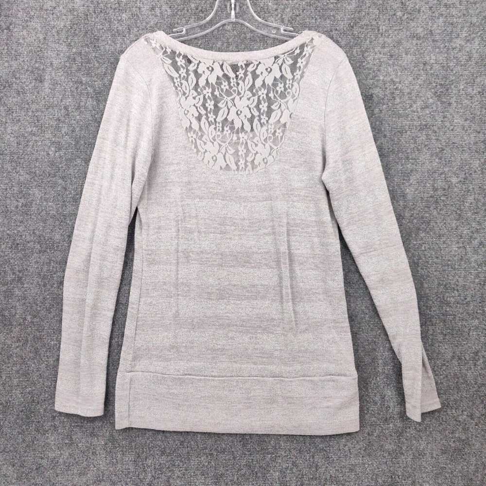 Rue 21 Rue21 Sweater Womens XL Gray Pullover Tuni… - image 2