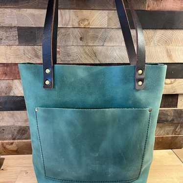 Portland Leather Goods Surf small classic tote, E… - image 1