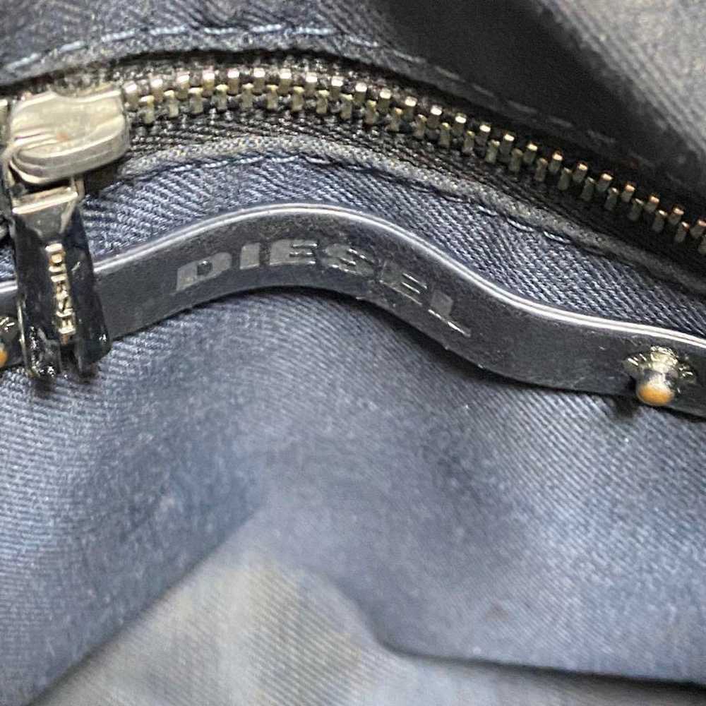 Genuine DIESEL Denim Zip Shoulder Bag y2k - image 8