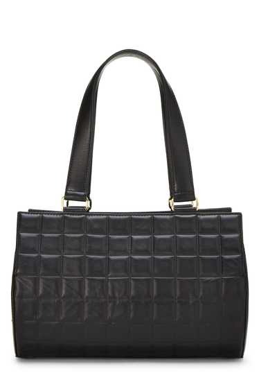 Black Chocolate Bar Lambskin Barrel Bag Send in S… - image 1