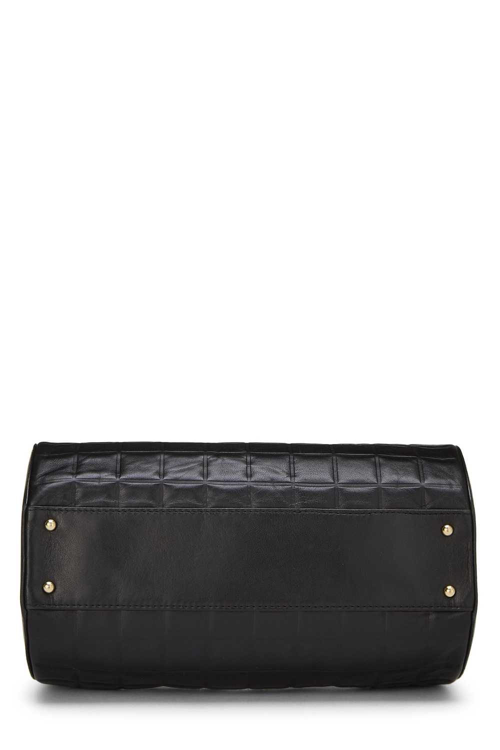 Black Chocolate Bar Lambskin Barrel Bag Send in S… - image 5