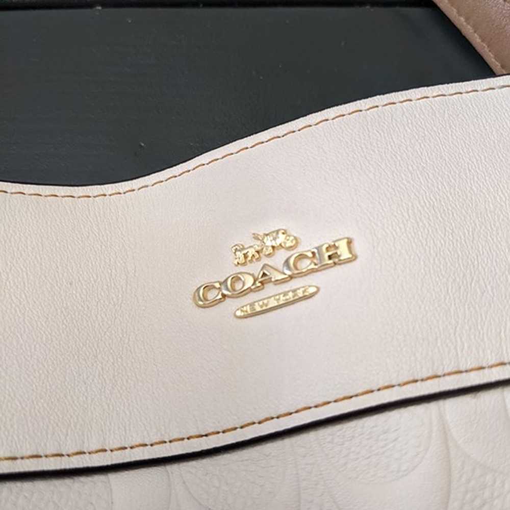 Coach Lexy Ivory Signature Leather Shoulder Bag P… - image 10