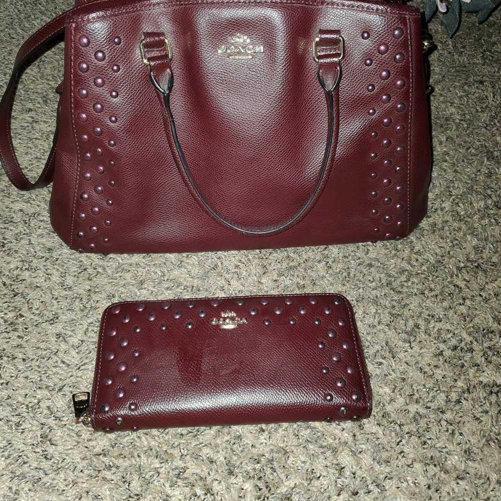 Coach purse and wallet - image 1