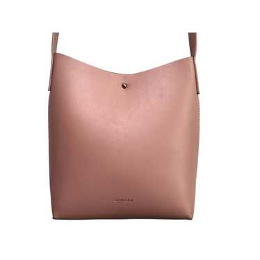 SAMARA Handbags Taupe/Dusty Pink Leather Crossbod… - image 1