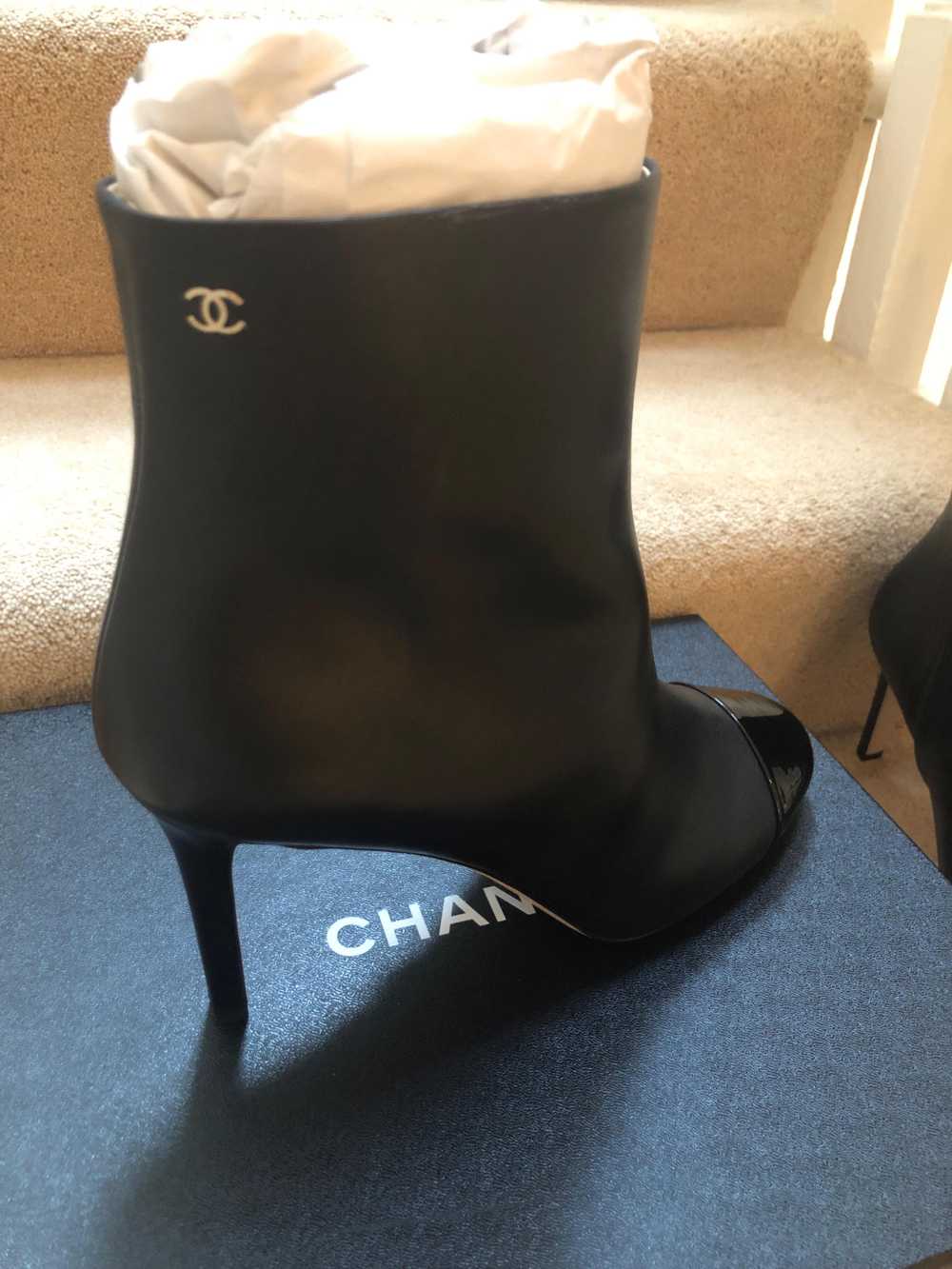 Product Details Chanel Black Leather Ankle Boots - image 3