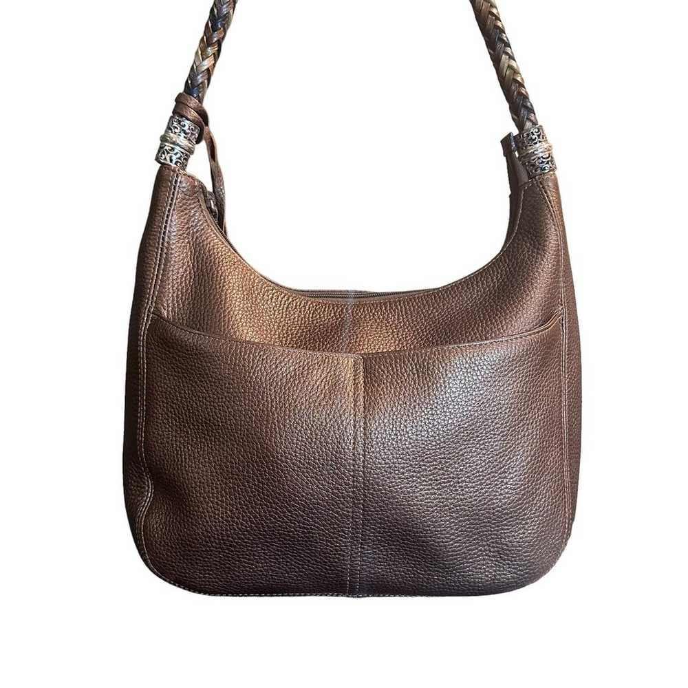 Brighton Barbados Ziptop Hobo brown/bronze metall… - image 6