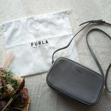 【Near Mint】FURLA Gray Shoulder Bag with Dust Bag … - image 1