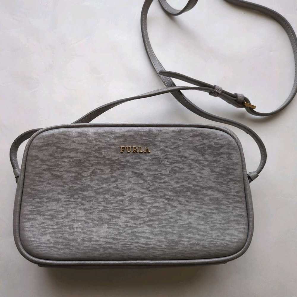 【Near Mint】FURLA Gray Shoulder Bag with Dust Bag … - image 2