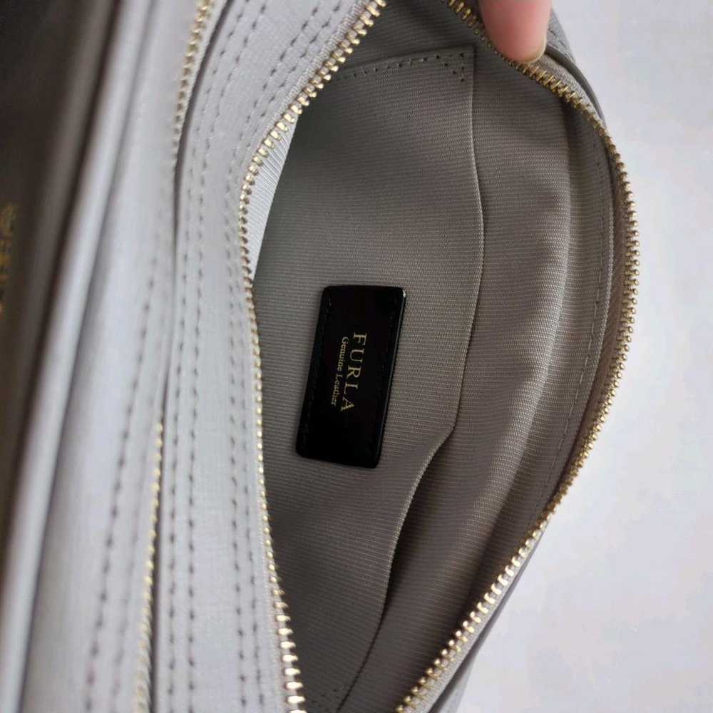 【Near Mint】FURLA Gray Shoulder Bag with Dust Bag … - image 7