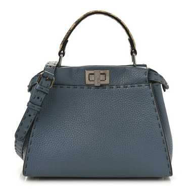 FENDI Cuoio Romano Snakeskin Selleria Mini Peekabo