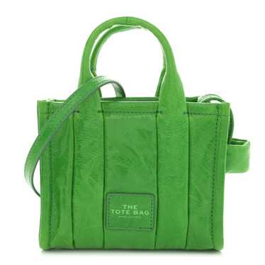 MARC JACOBS Shiny Crinkled Calfskin Mini The Tote… - image 1