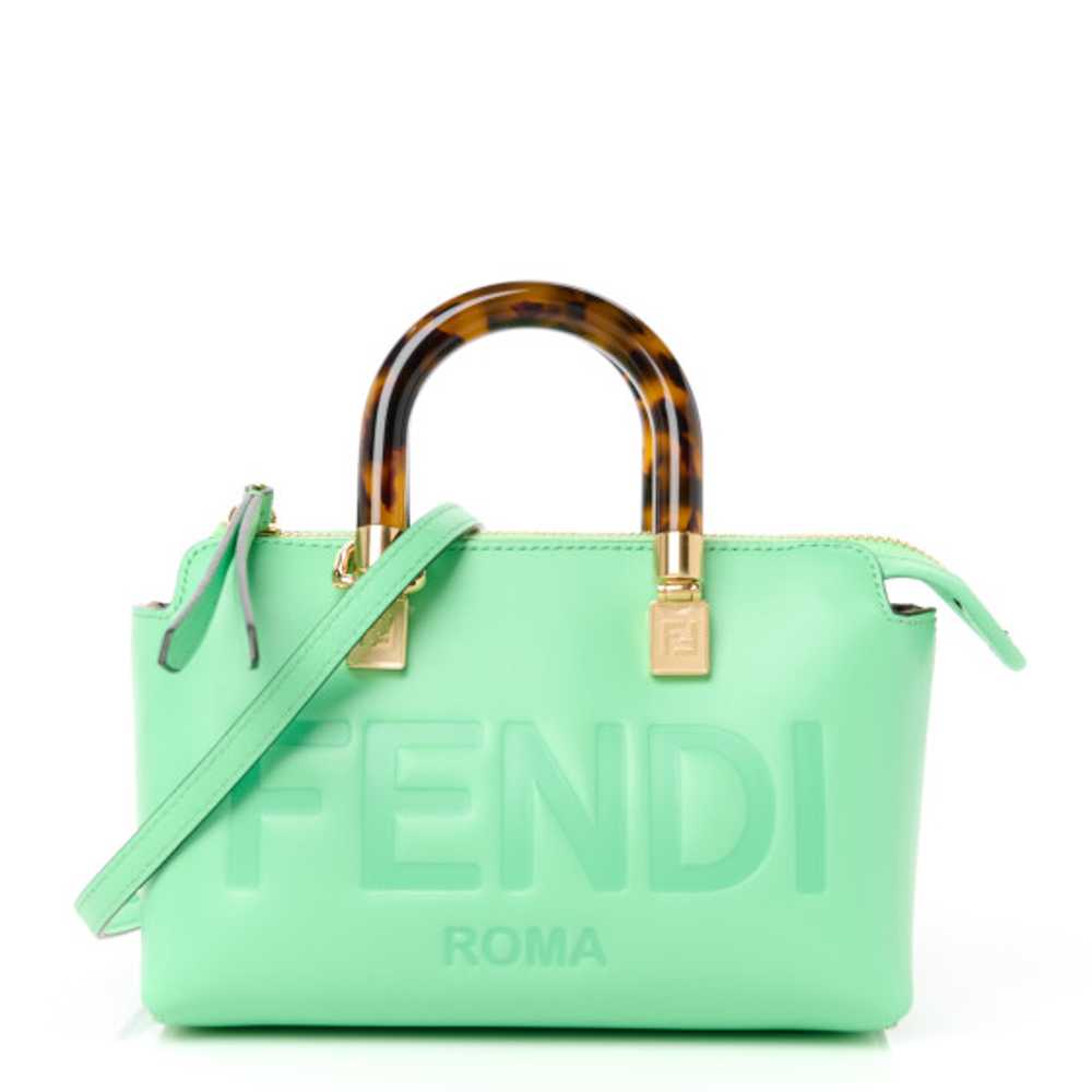 FENDI Vitello King Plexiglass Logo Embossed Mini … - image 1