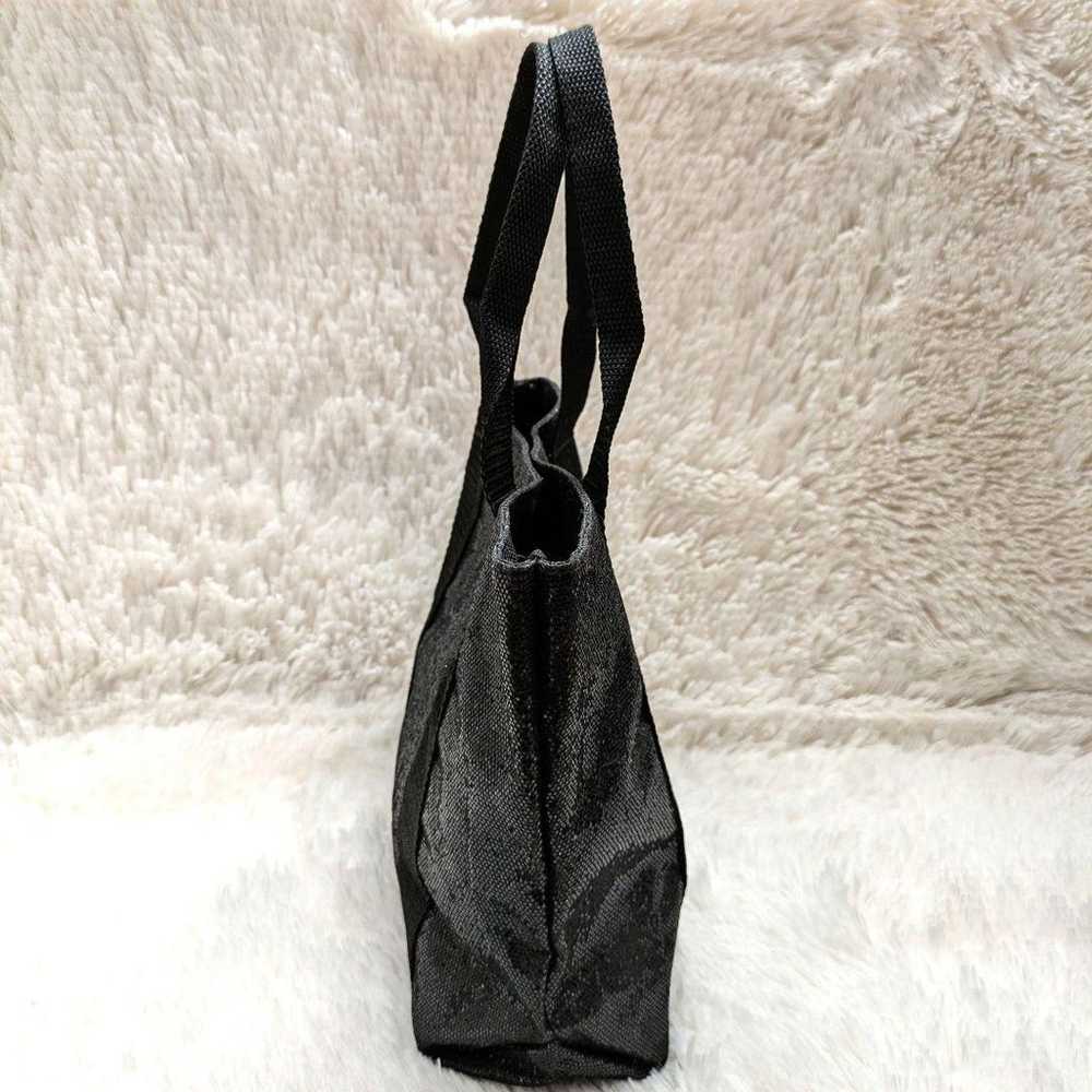 Rare Harrods Lame Bag Handbag Black Party Christm… - image 4