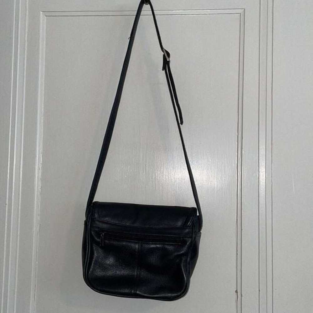 Vintage 80s Sereta black vegan leather crossbody … - image 5