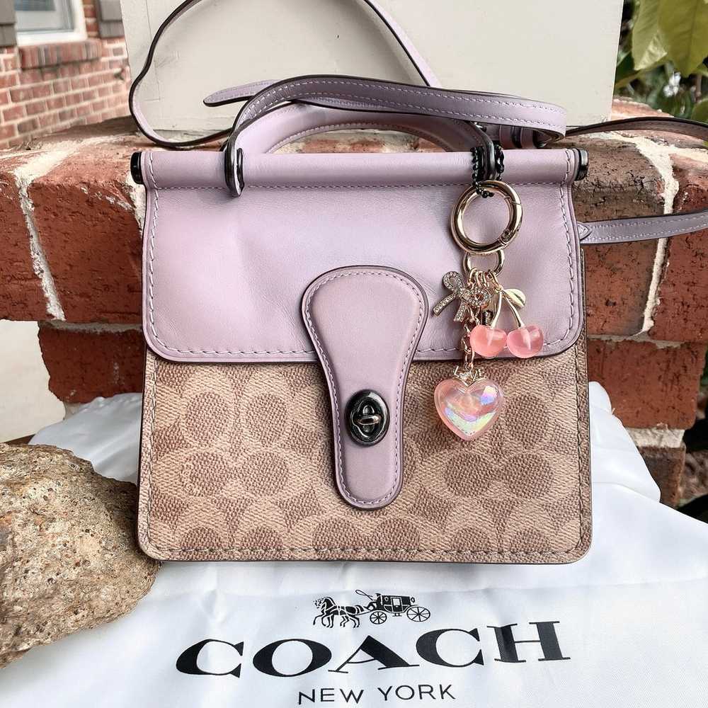 Coach Willis Top Handle 18 In Signature Canvas 89… - image 1