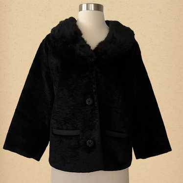 Styled by Winter Vintage Black Crushed Velvet Jac… - image 1