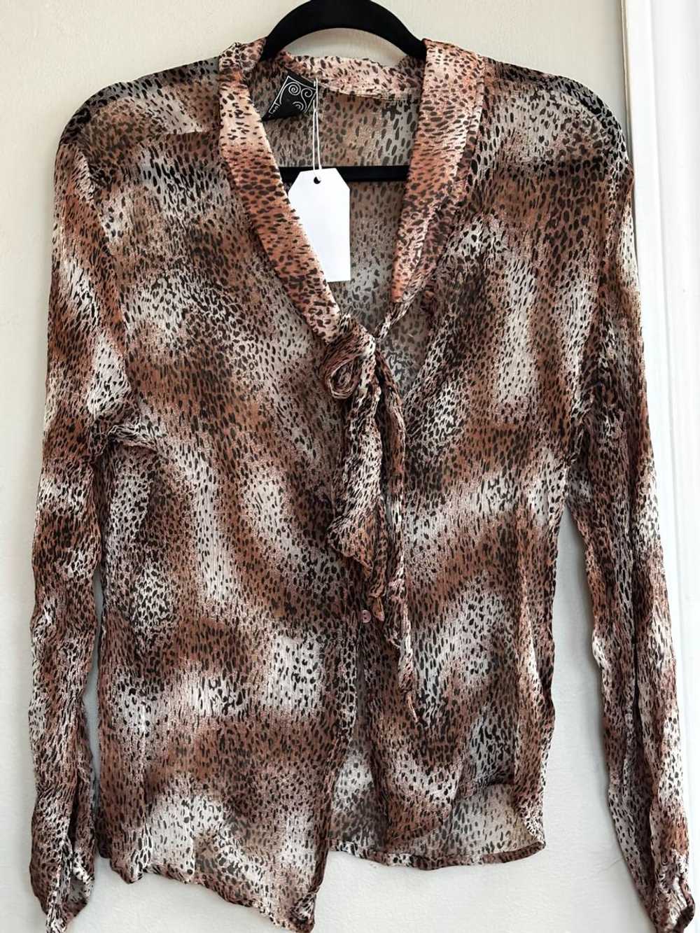 Casual Studio Sheer Leopard Blouse (M) | Used,… - image 1