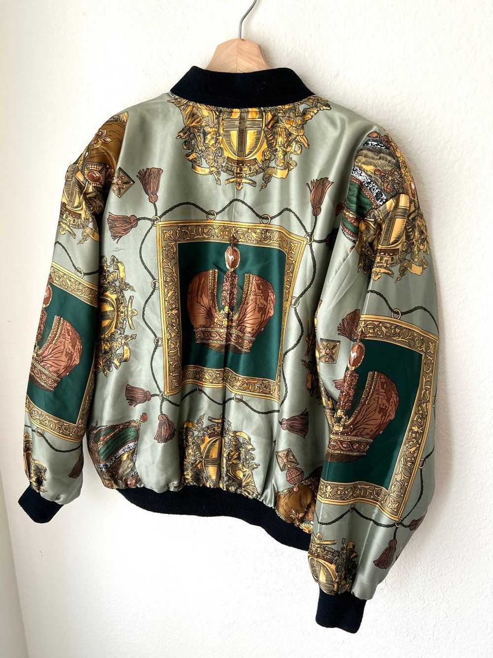 Vintage Baroque Print Bomber Jacket (L) | Used,… - image 3