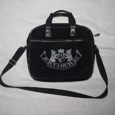 Vintage Juicy Couture Dark Blue Terry Laptop Messenger store Bag Strawberry Fields